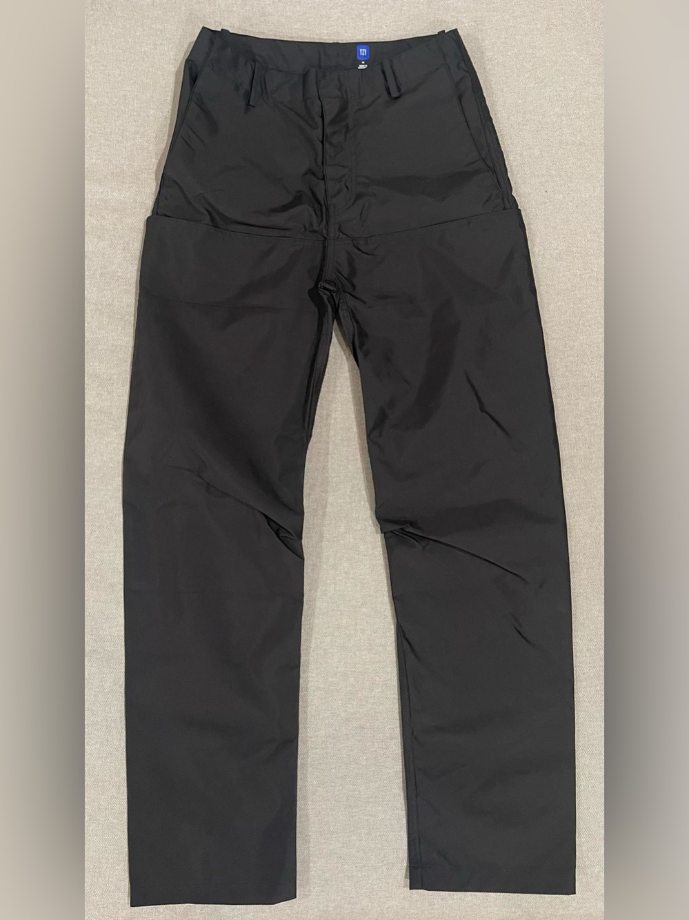Yeezy Yzy Gap Balenciaga Mens Cordura Cargo Pants Black Nylon Barrel Leg Size 28